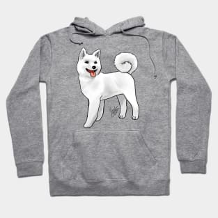 Akita - Light-Faced White Hoodie